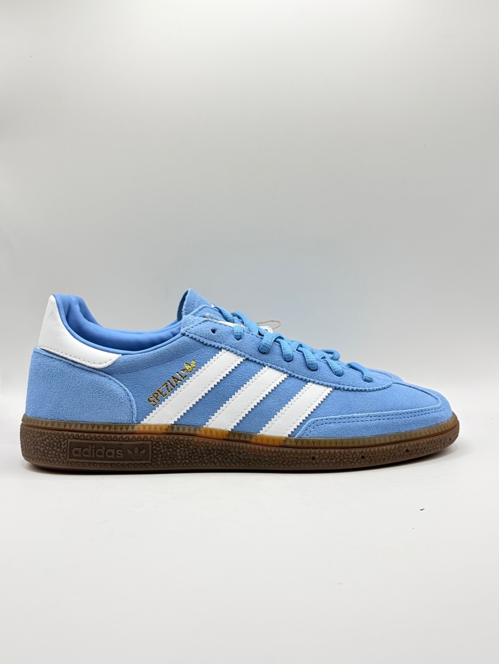 Adidas Handball Spezial  Light Blue with white Three Stripes 8.5 / 9.5 Womens